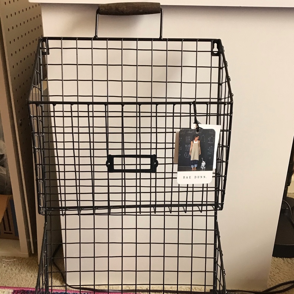 Rae Dunn wall basket organizer